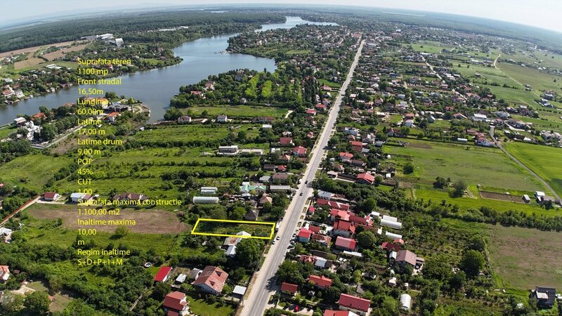 Teren 1100 mp, deschidere la Soseaua Ghermanesti potential pentru doua case.
